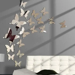 3D Butterfly Mirror Wall Sticker