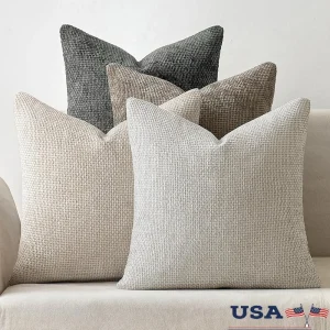 Chenille Couch Throw Pillow Covers