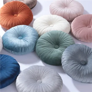 Round Pouf Throw Pillow